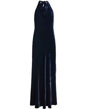Cara Cara Genesis Silk-Blend Velvet Gown - Blue