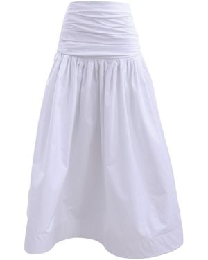 Francesca Miranda Echo Cotton Maxi Skirt - White
