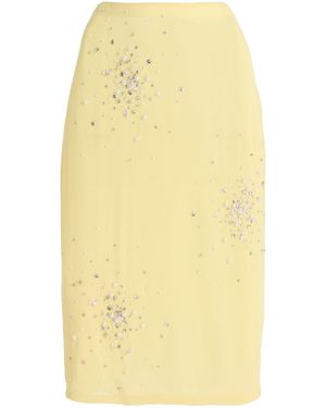DES_PHEMMES Exclusive Riviera Embellished Midi Skirt - Yellow