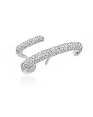 KATKIM 18K Mono Diamond Single Earring - White