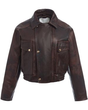 RÙADH The Pierce Leather Jacket - Black