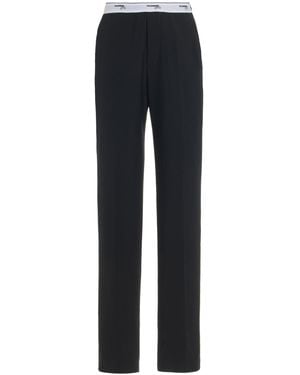 HOMMEGIRLS Classic Stretch-Wool Trousers - Blue