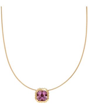 Sig Ward Omega 14K Amethyst Necklace - Purple