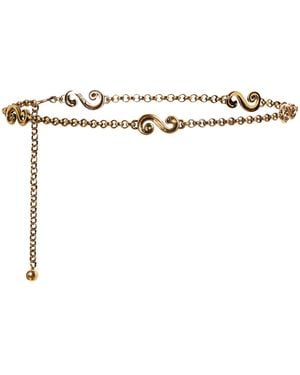 Etro Mini Paisley Chian Belt - Metallic