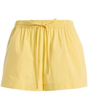 Matteau Relaxed Cotton Shorts - Yellow