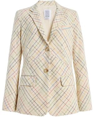 Rosie Assoulin 50/50 Silk Blazer - Natural