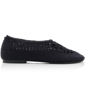 Hvoya Merezhyvni Woven Flats - Black
