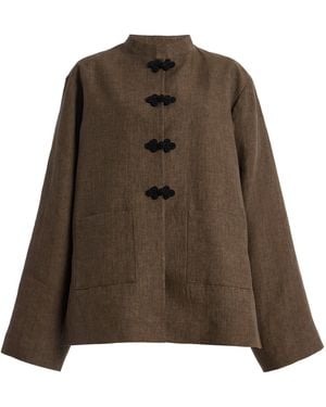 Rohe Marie Linen Jacket - Brown