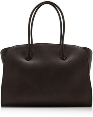 The Row Marlo 14 Leather Tote Bag - Brown