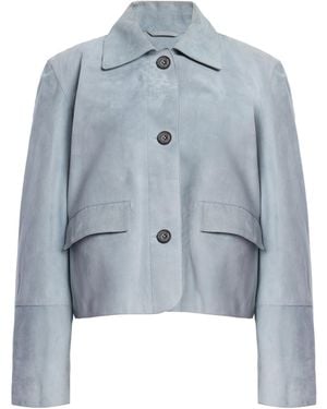 Arma Exclusive Fem Suede Jacket - Blue