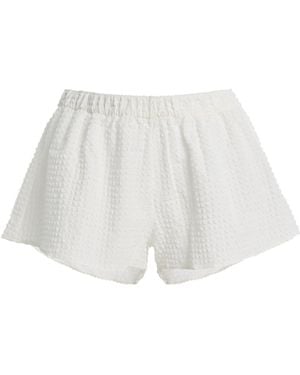 Hunza G Seersucker Shorts - White
