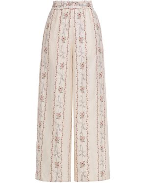Agua Bendita Tota Navegante Linen Trousers - Natural