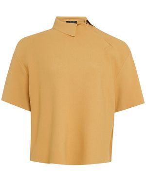 A.W.A.K.E. MODE Knitted Rugby Top - Natural