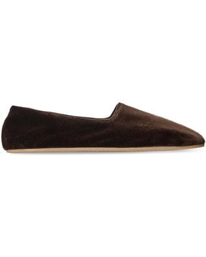 The Row Ponti Cotton Slippers - Black