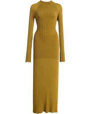 Proenza Schouler Roux Knit Midi Dress - Yellow