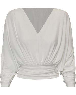 ANDRES OTALORA Pulso Quieto Gathered Blouse - White