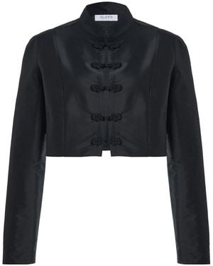 Sloan Exclusive The Fitted Crepe Top - Black