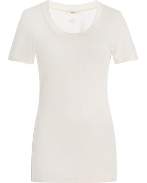 Haikure Lia Silk-Cotton T-Shirt - White
