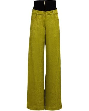 Silvia Tcherassi Karel Straight Leg Trousers - Green