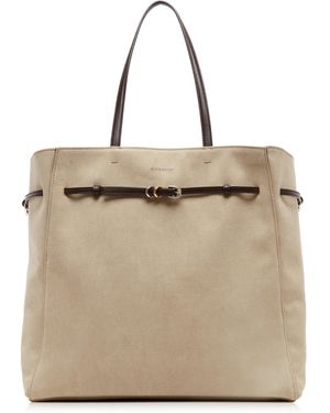 Givenchy Voyou Large E/w Canvas Tote Bag - Natural