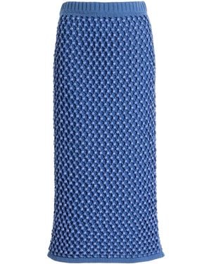 DIOTIMA Spice Crochet Midi Skirt - Blue