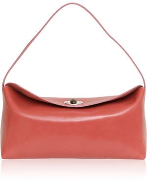 Christopher Esber Doba Quartz Turnlock Polished Shoulder Bag - Red