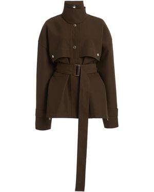 Victoria Beckham Belted Utility Jacket - Brown