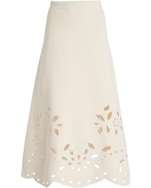Ulla Johnson Grace Knit Maxi Skirt - White