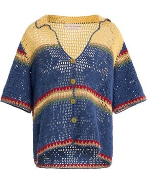 All That Remains Nova Crocheted Cotton Shirt - Blue