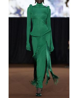 Mugler Sculpted Bodysuit - Green