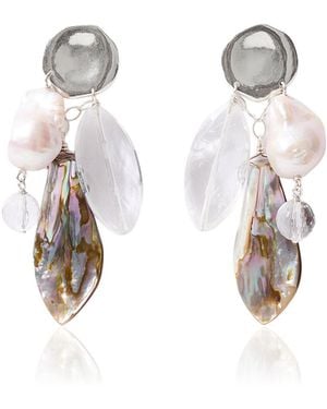 Chan Luu Shore Abalone Charm Earrings - Metallic
