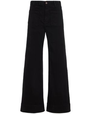 Jeanerica St Monica Stretch High-rise Flared-leg Jeans - Black