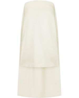 Harris Tapper Exclusive Coppola Satin Faille Mini Dress - White