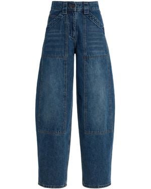 Co. Denim Patch Pocket Pants - Blue