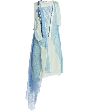 Christopher Esber Cleo Utility Silk Mini Dress - Blue