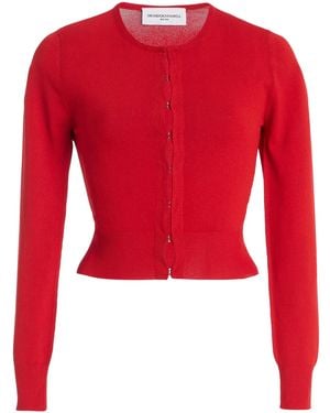Brandon Maxwell The Ellery Shrunken Cardigan - Red