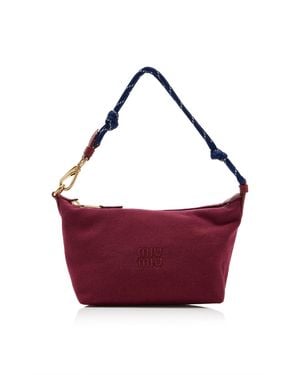 Miu Miu Mini Gabardine Bag - Red