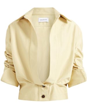 16Arlington Ada Open-Front Cotton Jacket - Natural