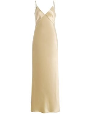 The Row Barika Silk Satin Dress - Natural