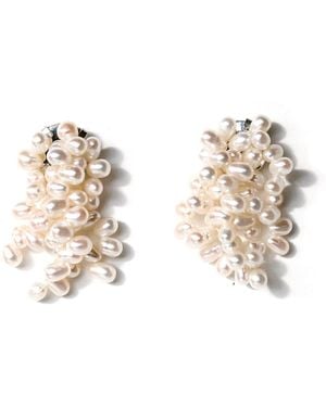 Jasmin Sparrow Mini Mermaid Pearl Earrings - White