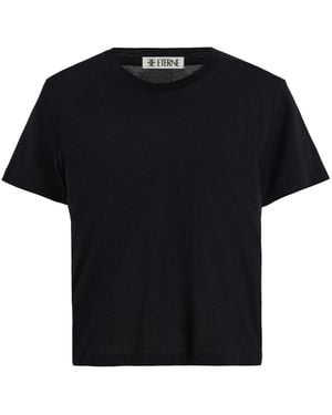 ÉTERNE Boxy Cotton-Modal T-Shirt - Black