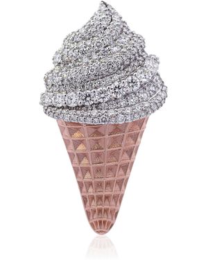 Ashna Mehta Ice-Cream Customized Bag Bijoux - White