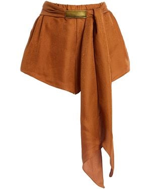 ViX X Rhw Exclusive Rosie Crepe Shorts - Brown