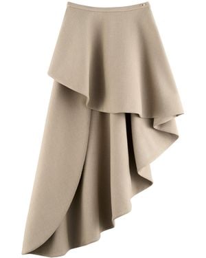 ARAKII Spiral Asymmetrical Maxi Skirt Exclusive - Natural