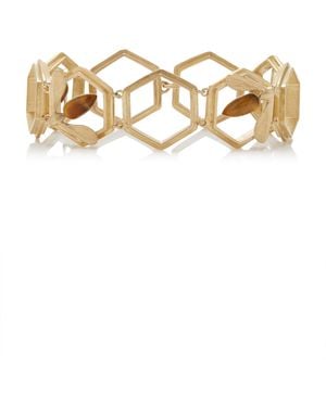 Annette Ferdinandsen Honeycomb Hive 10K Tiger's Eye Bracelet - Metallic