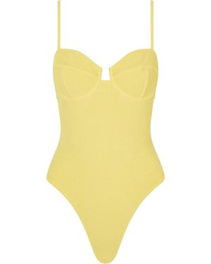ELCE Exclusive Escape Underwire One-piece Swimsuit - Yellow