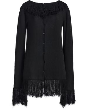 Kallmeyer Yasi Fringe-Hemmed Cardigan - Black