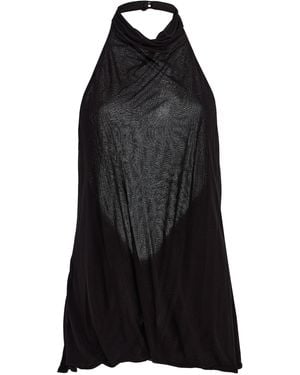 Twp Flowy Halter Top - Black