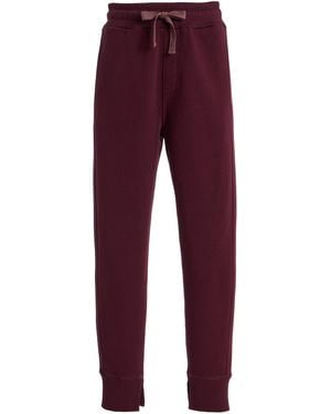 Sanderlak Cotton Jersey Joggers - Red