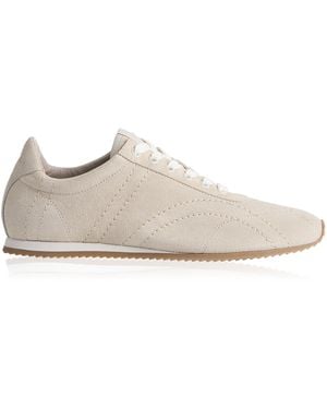 TOTEME Flex Suede Trainers - White